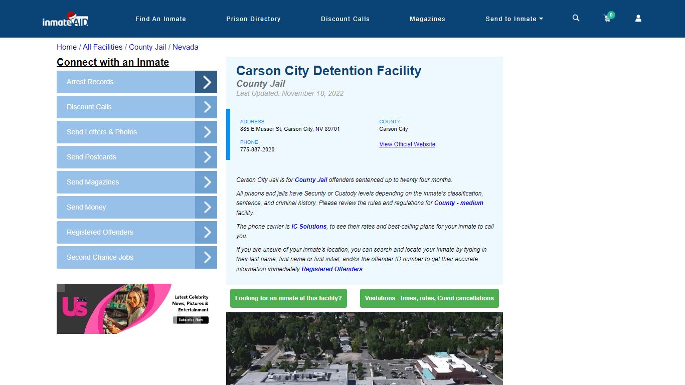 Carson City Detention Facility - Inmate Locator - Carson City, NV